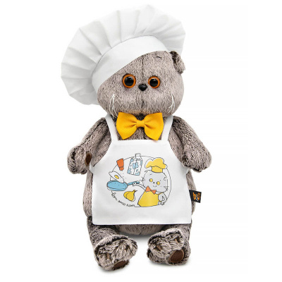 Мягкая игрушка Кот Басик Шеф-повар в галстуке-бабочке Budi Basa Ks22-285 1